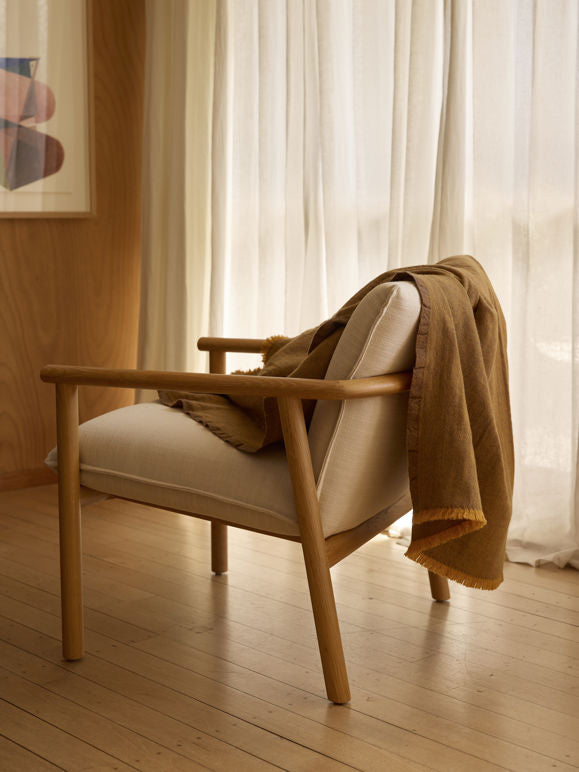 Oslo Lambswool Throw - Satsuma/Lupin