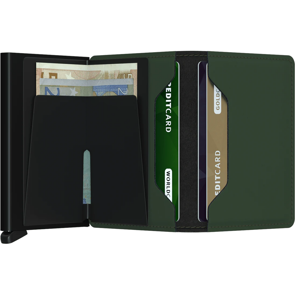 SlimWallet - Matte Green-Black