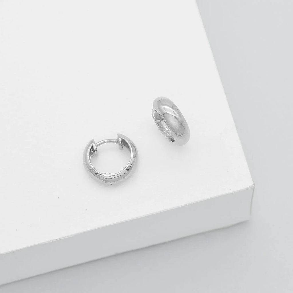 Solar Huggie Earring - Silver