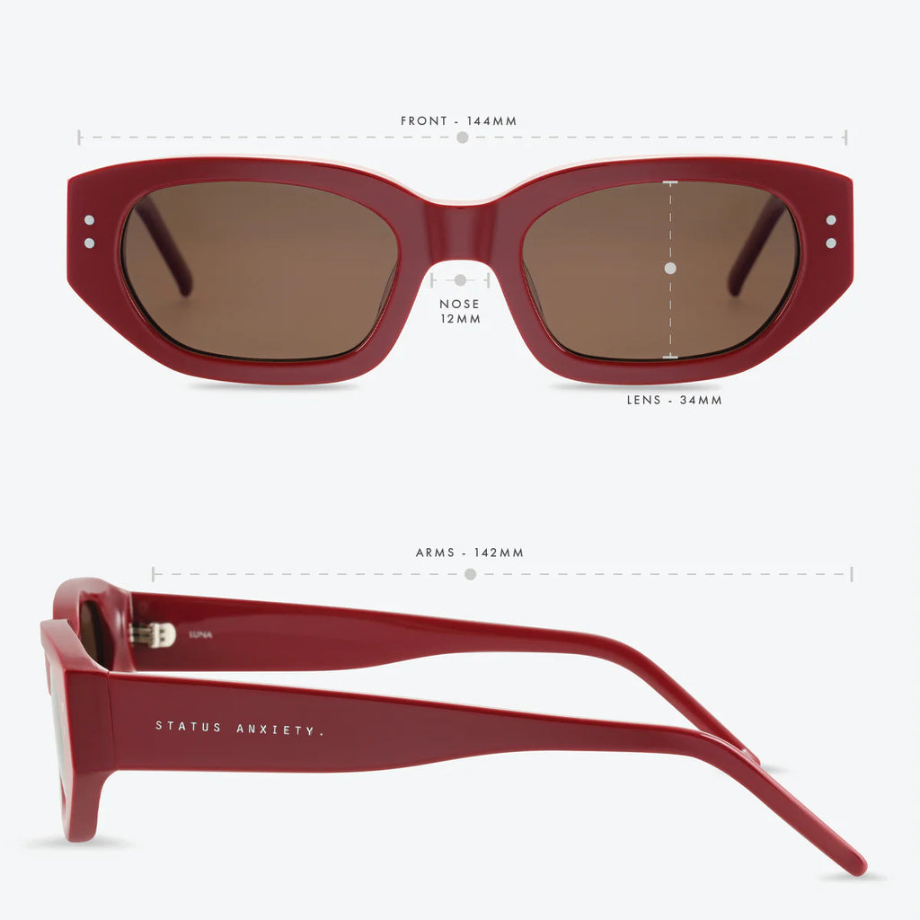 Sunglasses - Luna - Cherry