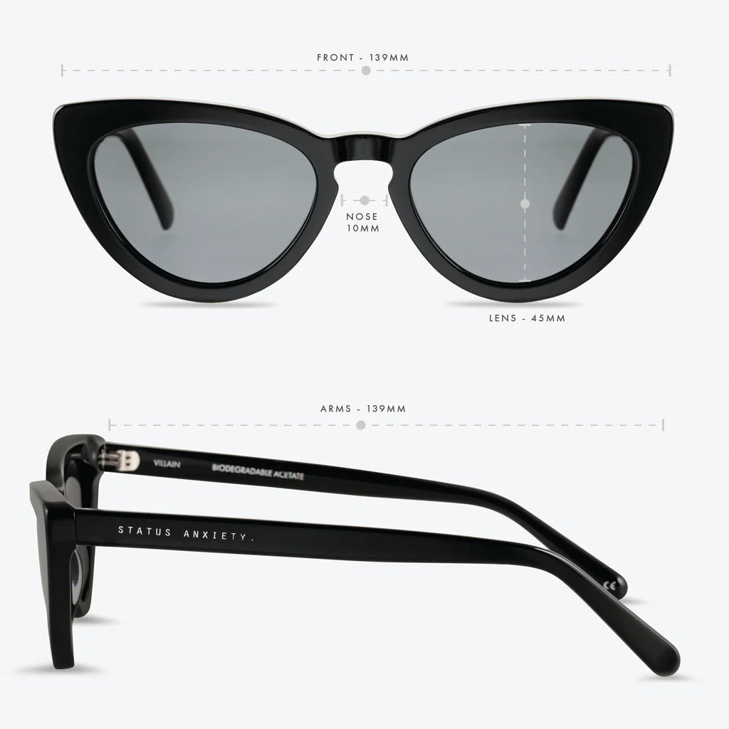 Sunglasses - Villain - Black