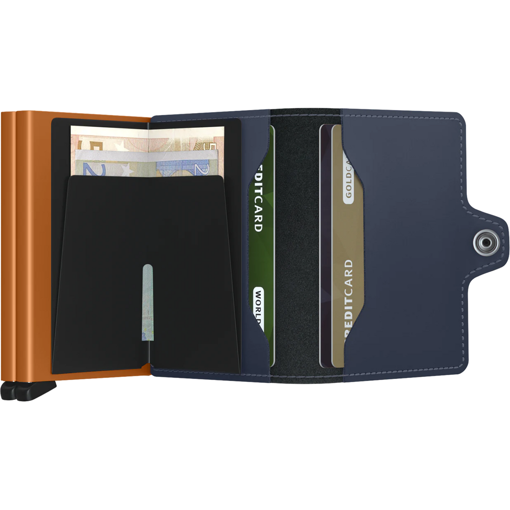 Twinwallet - Matte Night Blue-Orange