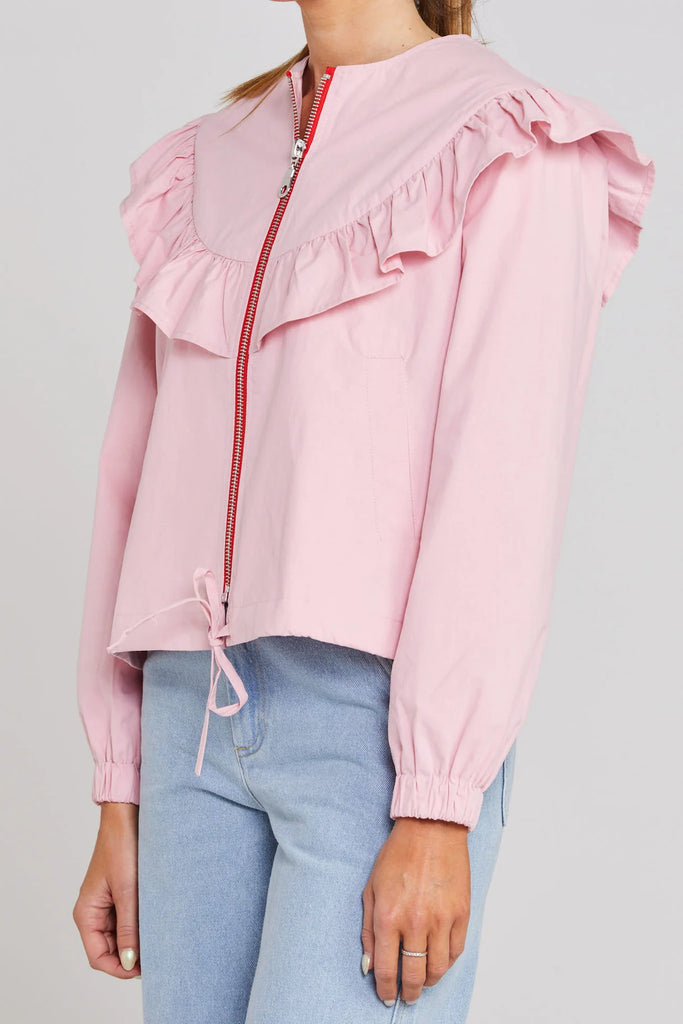 Flounce Jacket - Soft pink