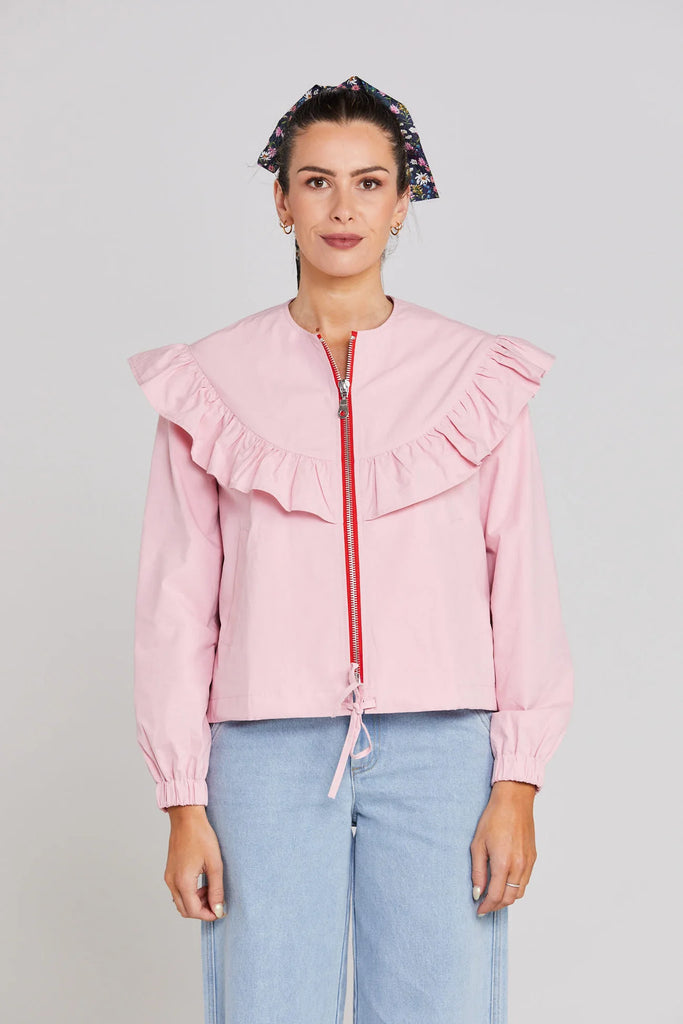 Flounce Jacket - Soft pink