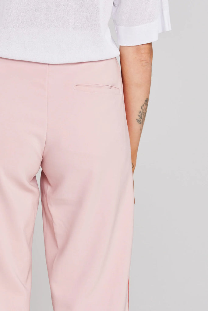 Contrast Snappy Pant - Pinky Tomato