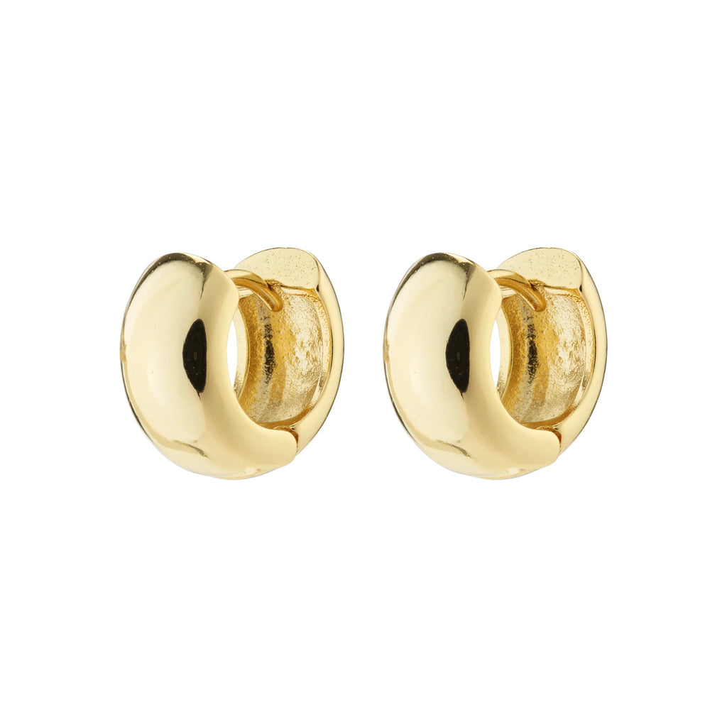 Anais Recycled Chunky Hoop Earrings - Gold Plated