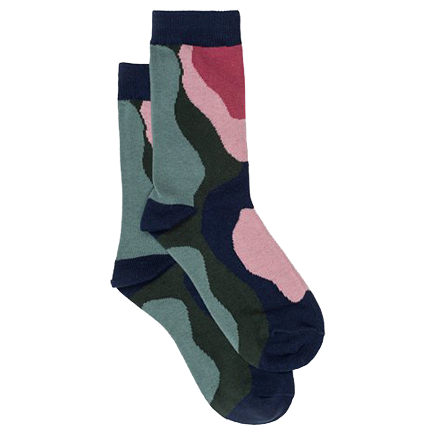 Socks - Abstract Navy