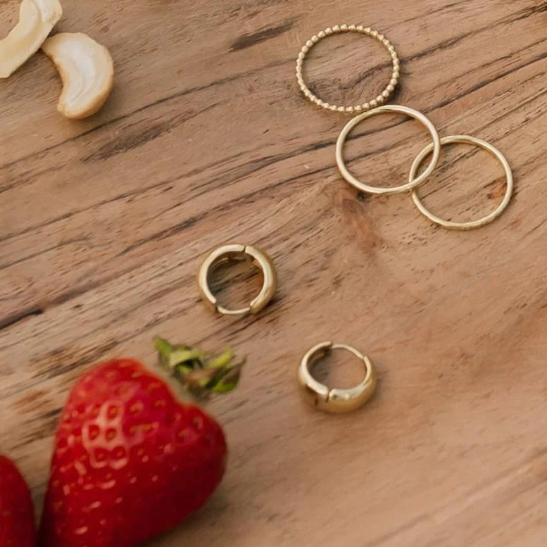 Florence Hoops - Gold Plated