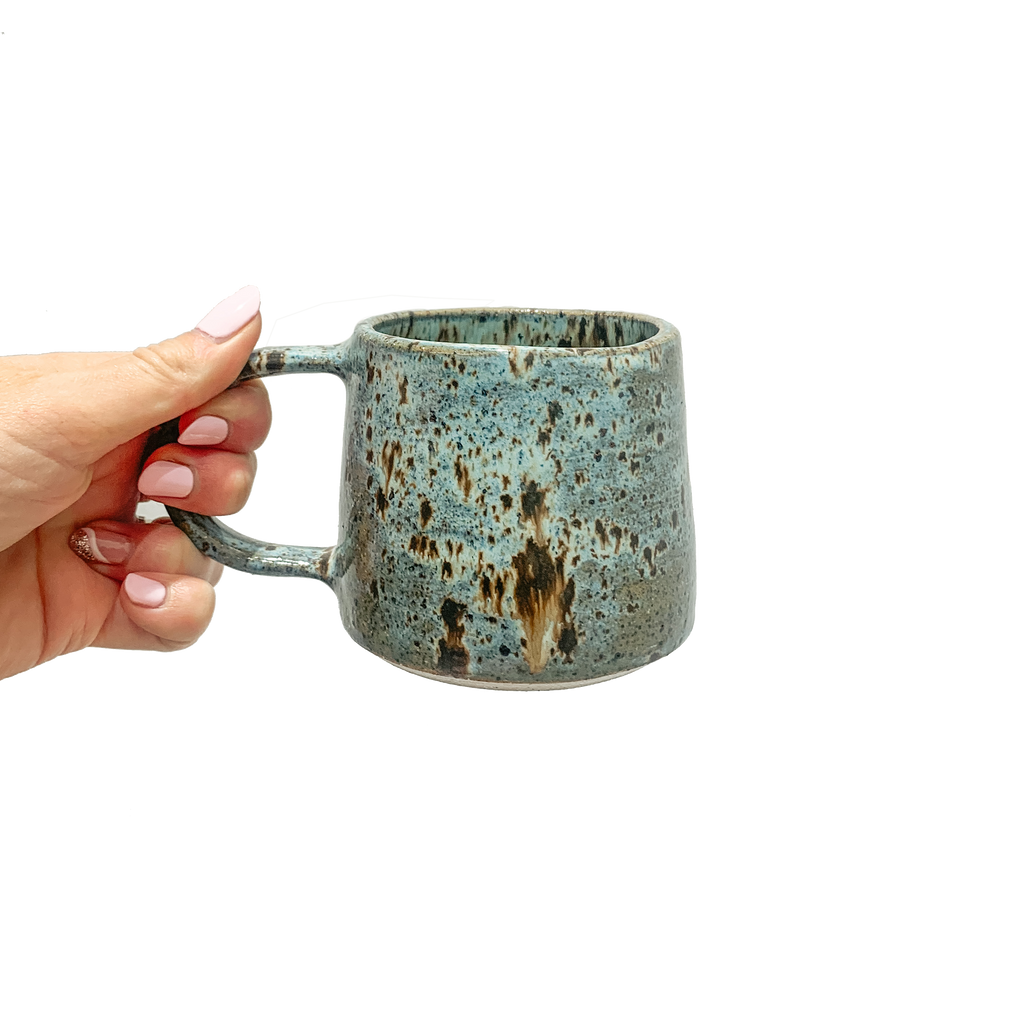 Ceramic Mug - Blue Speckle Glaze