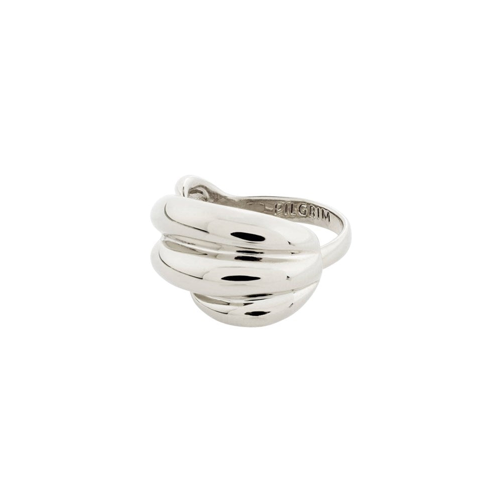 Courageous Twirl Deco Ring - Silver Plated