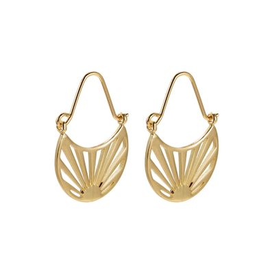 Paddington-Store-Fire Hoops – Sunburst – Gold Plated