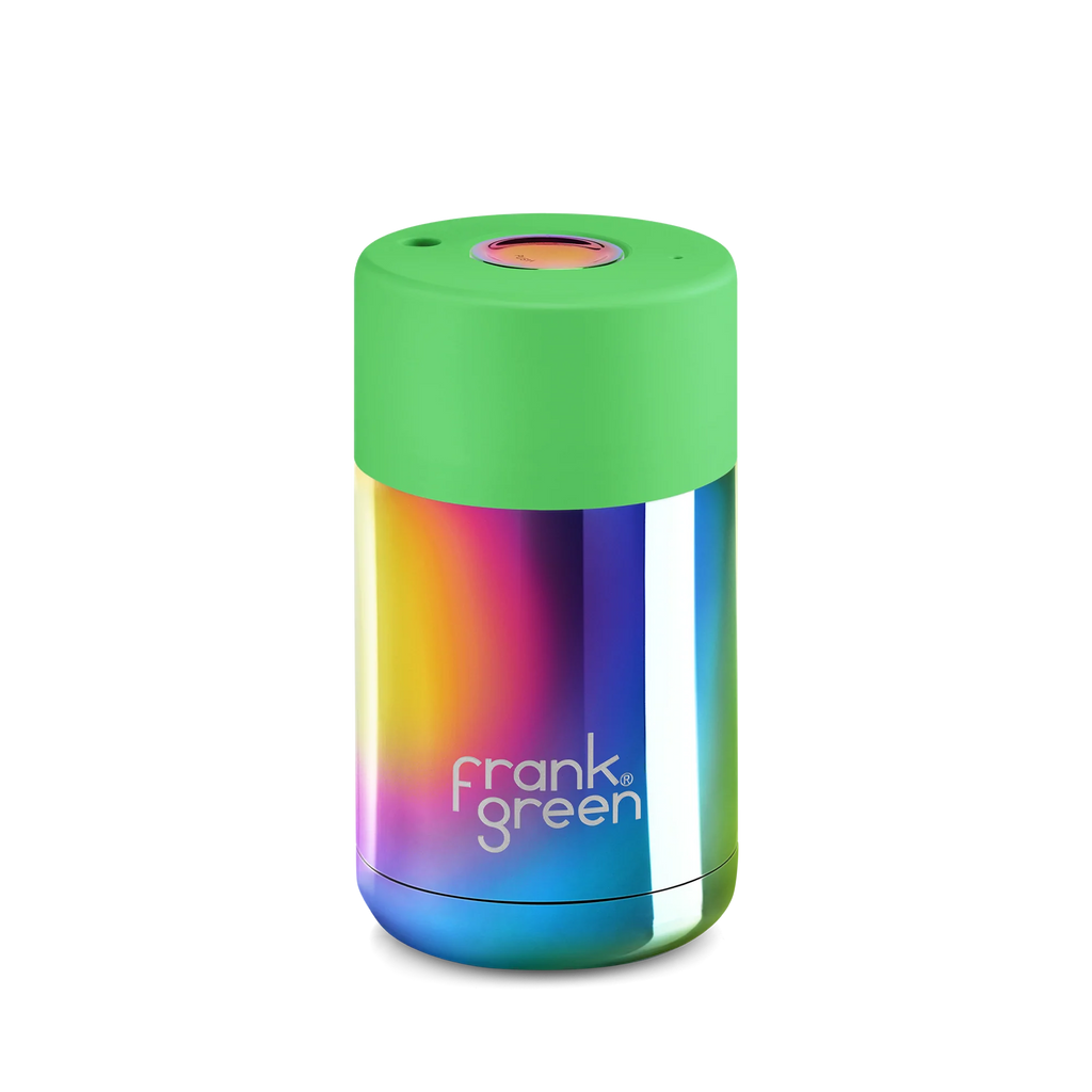 10oz Stainless Steel Ceramic - Rainbow/Green