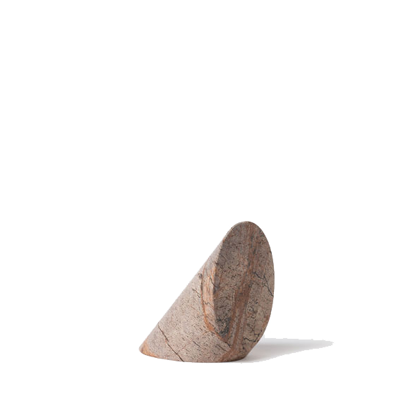 Geo Marble Wedge - Forest Brown