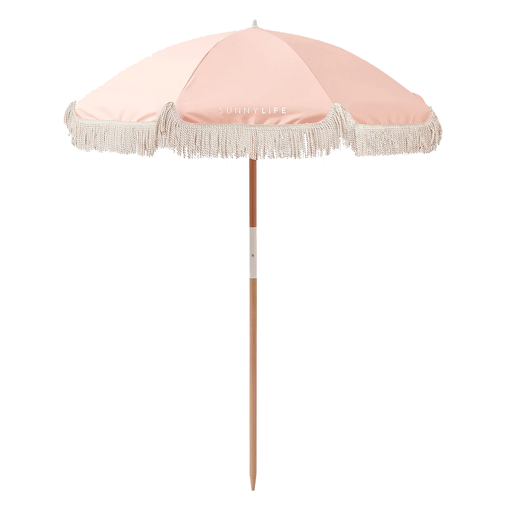 Luxe Beach Umbrella - Salmon