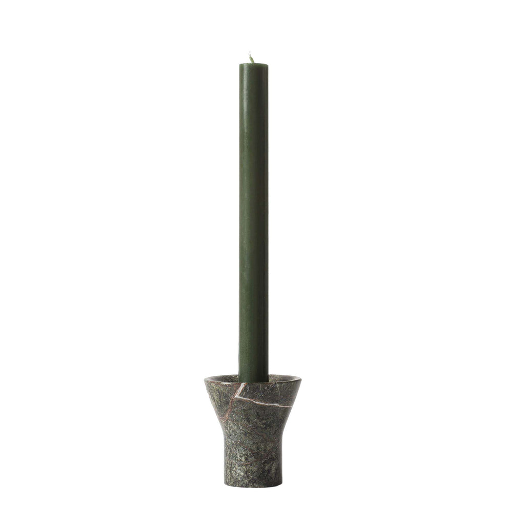 Paddington-Store- Marble Flare Candle Holder – Forest Green copy