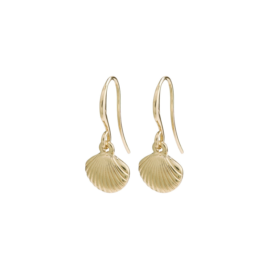 Paddington-Store-Pilgrim – Love Earrings -Seashell – Gold Plated