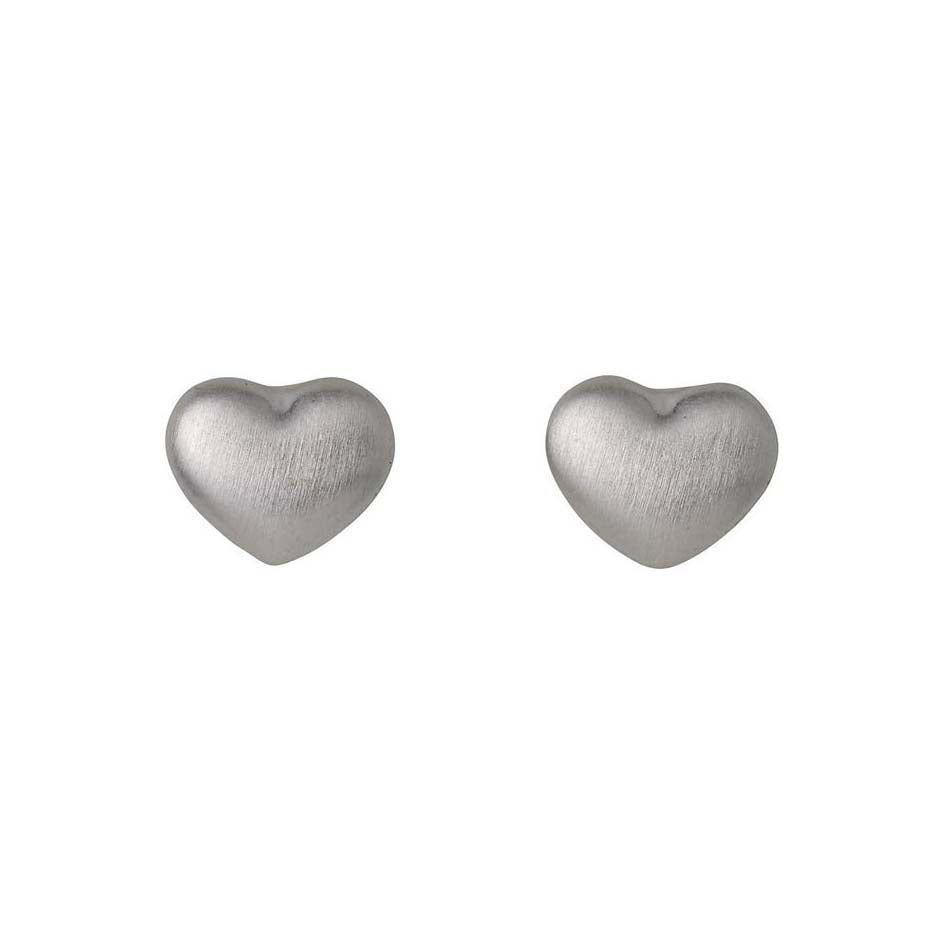 Paddington-Store-Pilgrim – Sophia Heart Studs – Silver Plated