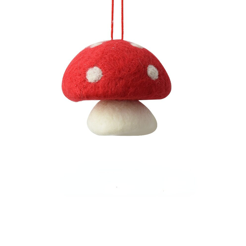 Felt Christmas Decoration - Mushroom