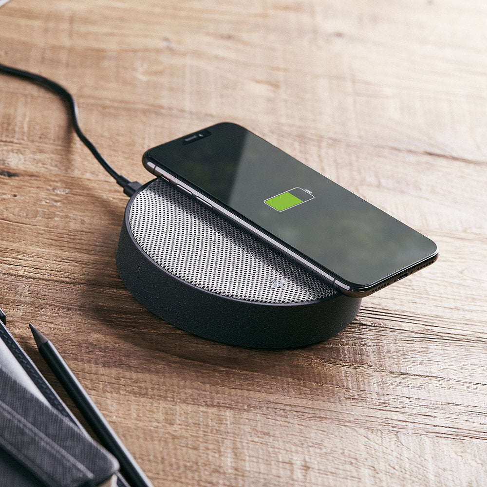 Oslo Energy Wireless Charging Station & 5W Bluetooth Speaker