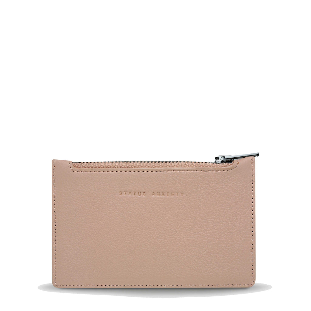 Volatile Women's Dusty Pink Leather Purse | Status Anxiety® Official