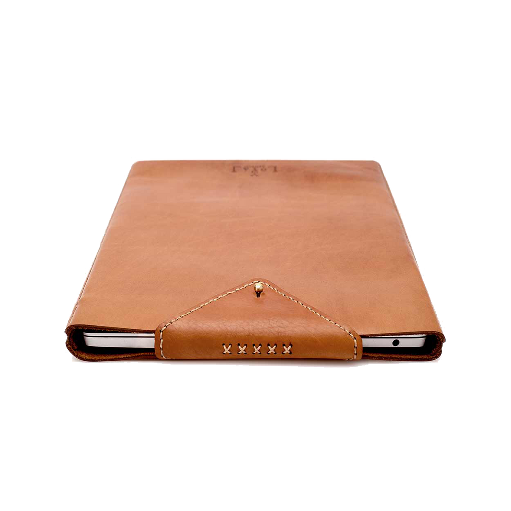 Laptop Leather Sleeve - Cognac