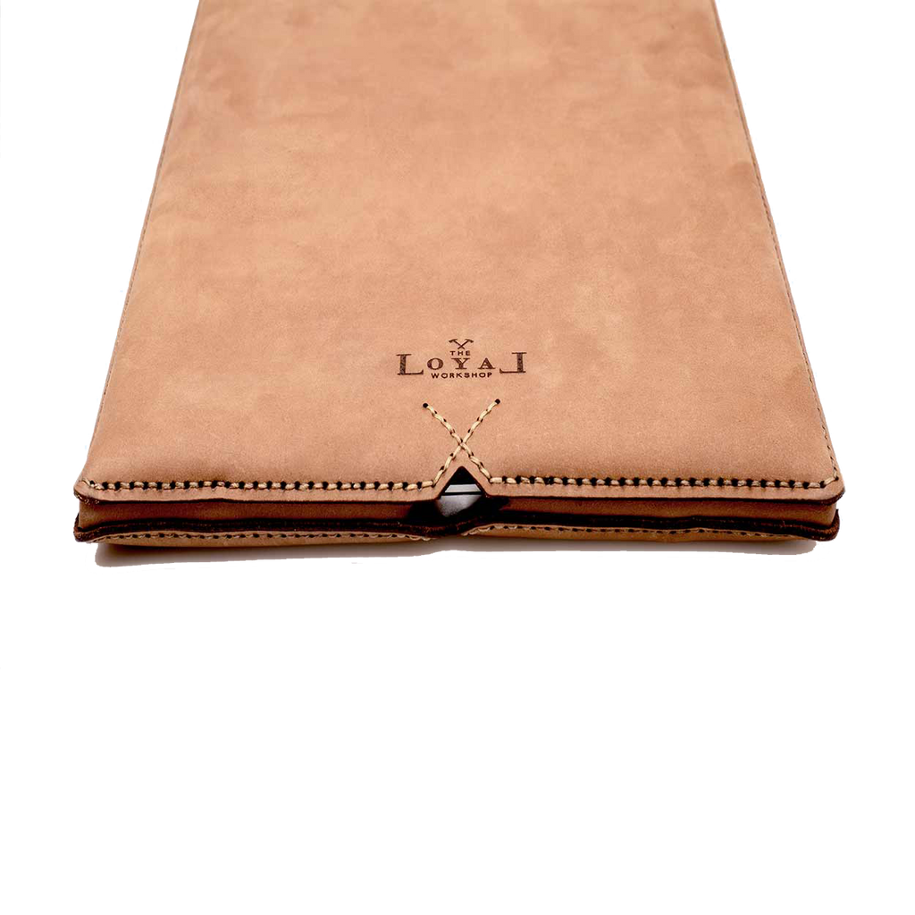 Laptop Leather Sleeve - Tan