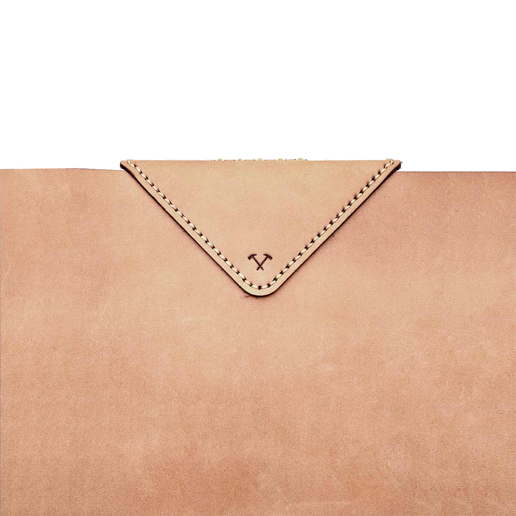 Laptop Leather Sleeve - Tan