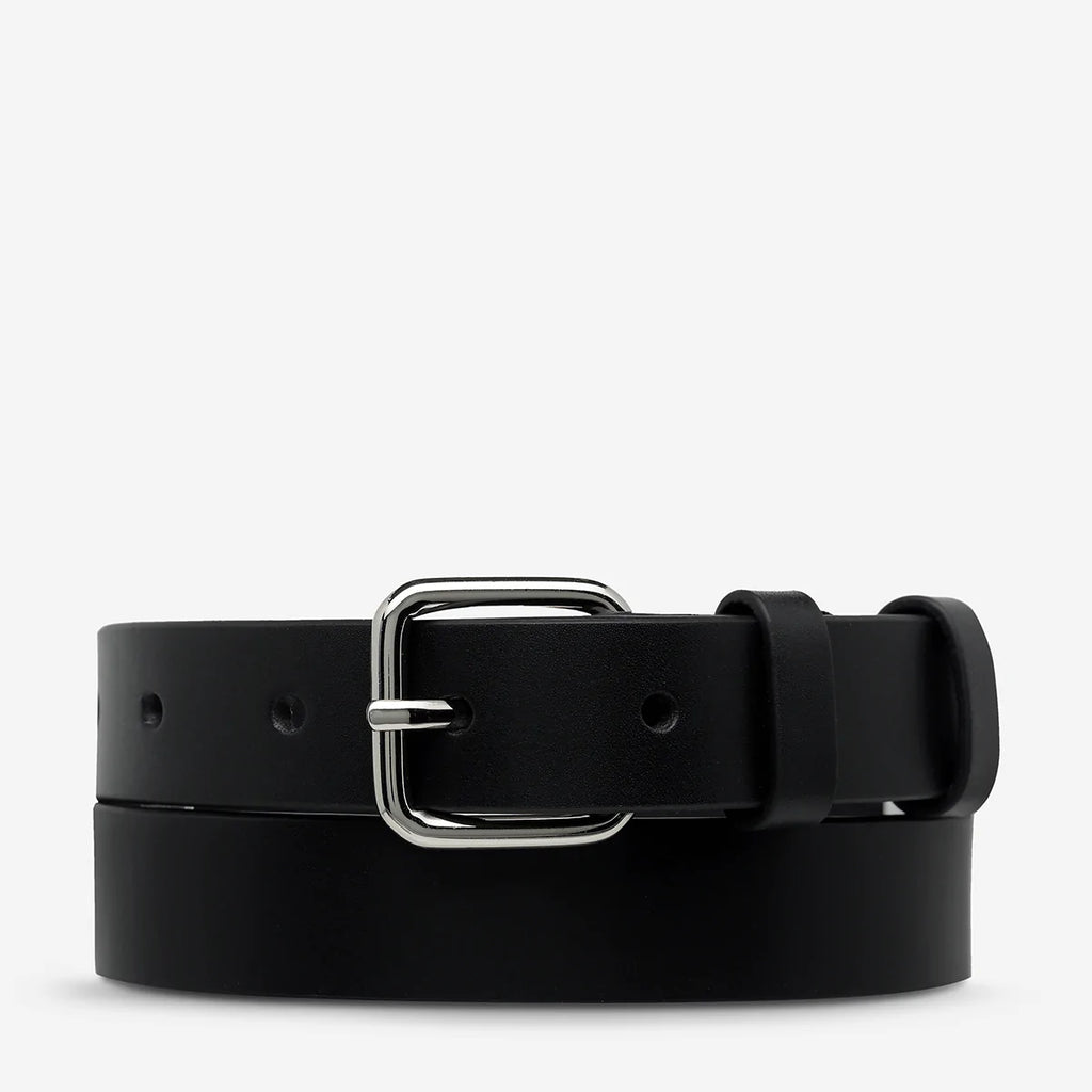Revelry Belt - Black and Silver