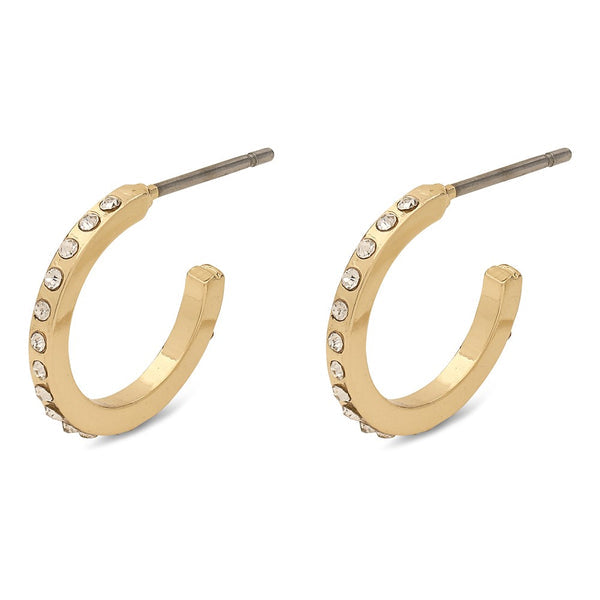 Roberta Pi Earrings - 12mm - Gold Plated