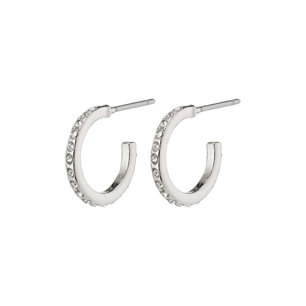 Roberta Pi Earrings - 12mm - Silver Plated
