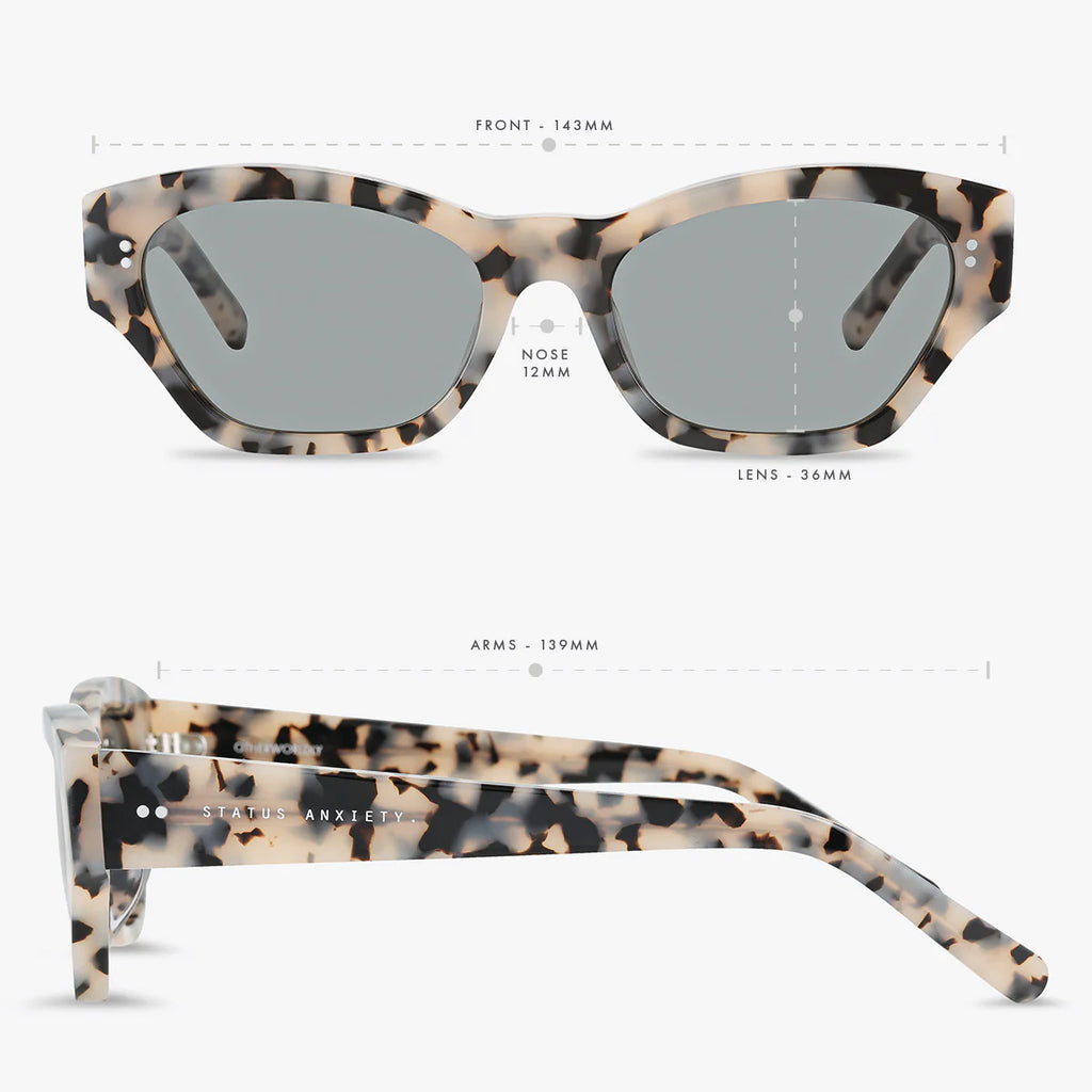 Sunglasses - Otherworldly - White Tort