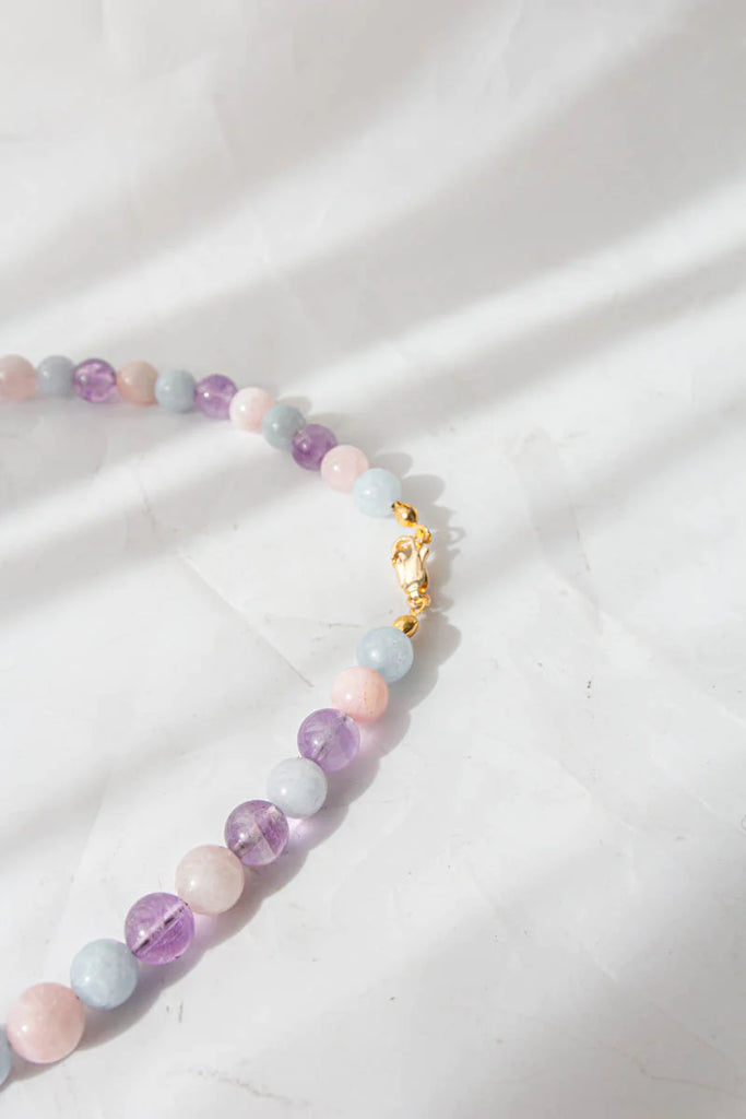 Gemstone Necklace - Lavender Quartz