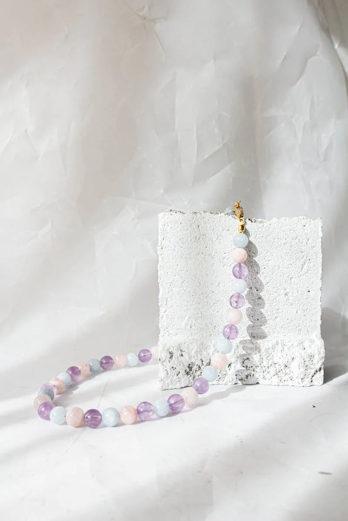 Gemstone Necklace - Lavender Quartz