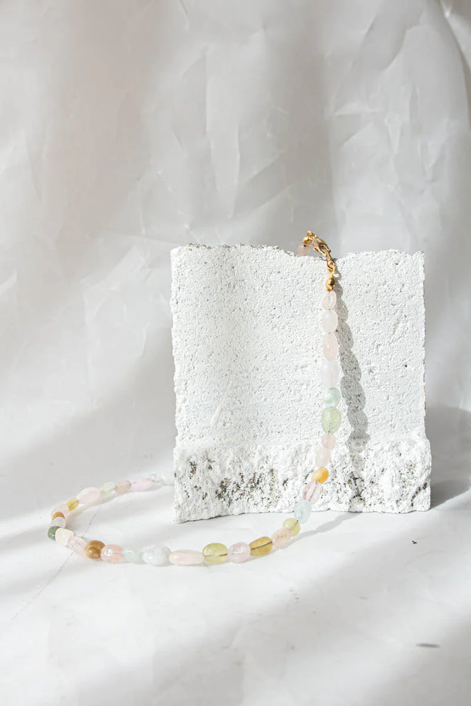 Gemstone Necklace - Rainbow Morganite